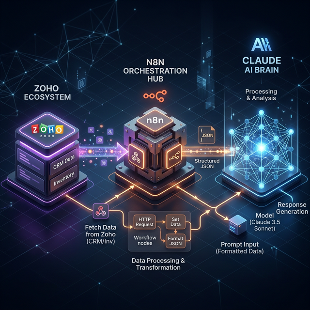 Zoho AI Architecture Flow