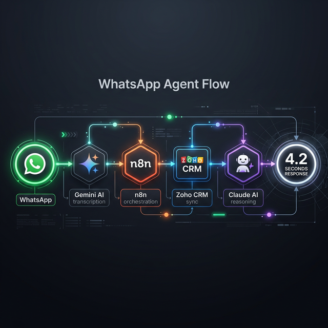 WhatsApp Agent Technical Flow Diagram